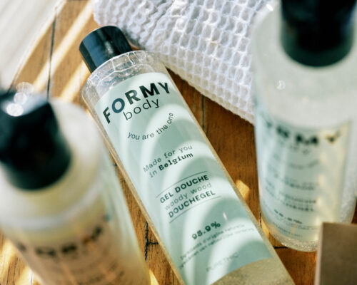 Photo de la gamme de gel douche de la marque FORMY