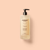 Le gel douche Sweety Peachy en format 500ml avec sa pompe.
