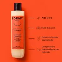 Les 4 ingrédients phares de mon Shampoing liquide pour les cheveux colorés et méchés. Il contient notamment de l'huile d'avocat
